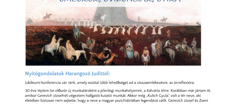 30 év a Kálvária téren: Evidencia és Etika a közösségi pszichiátriában